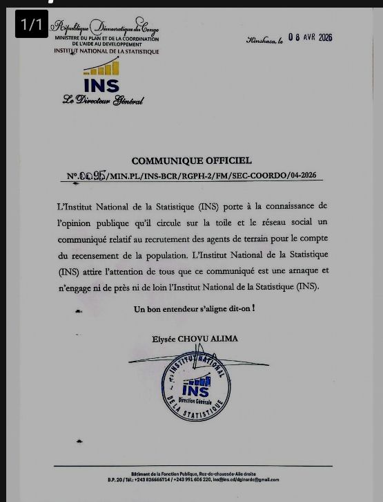 Publication d’un faux communiqué de recrutement L’INS dénonce une vaste arnaque sur la toile !